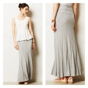 Bordeaux stripped maxi skirt